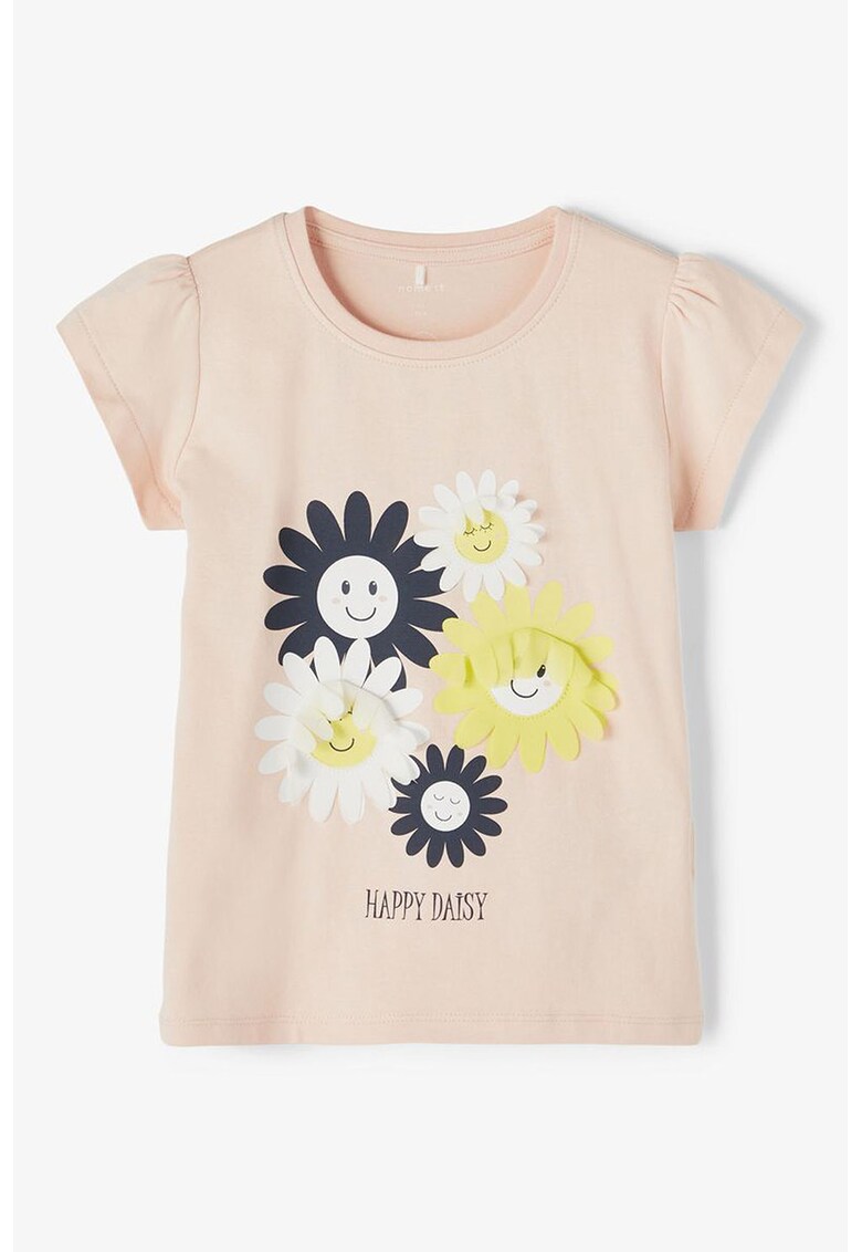 Tricou din amestec de bumbac organic Happy