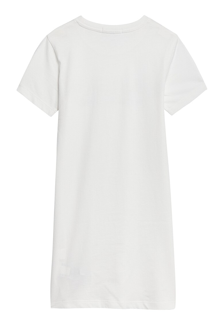 Rochie tip tricou de bumbac organic cu logo