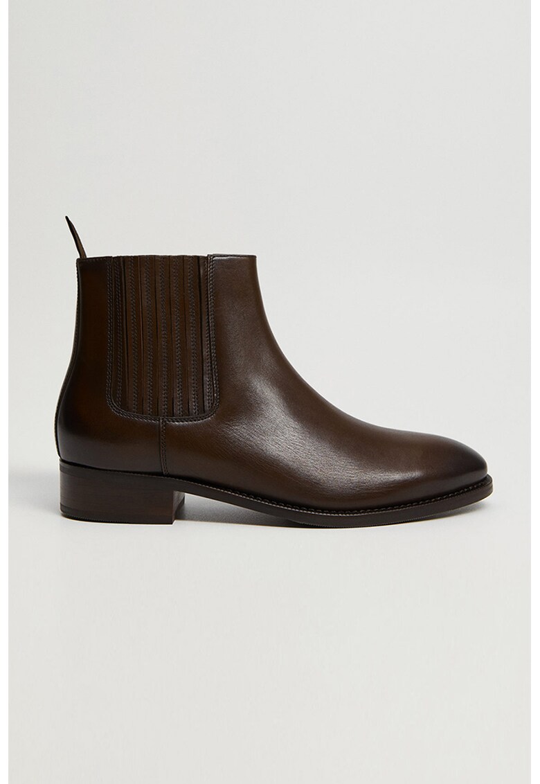 Ghete Chelsea de piele Chelnapa