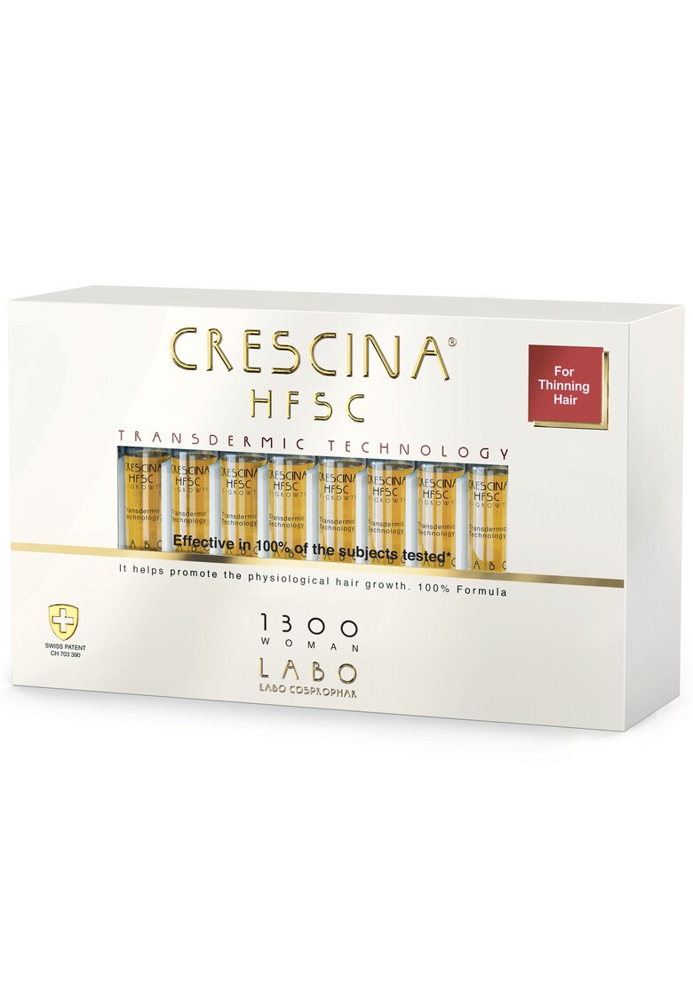 Fiole pentru cresterea parului HFSC Transdermic - pentru femei - 20 fiole