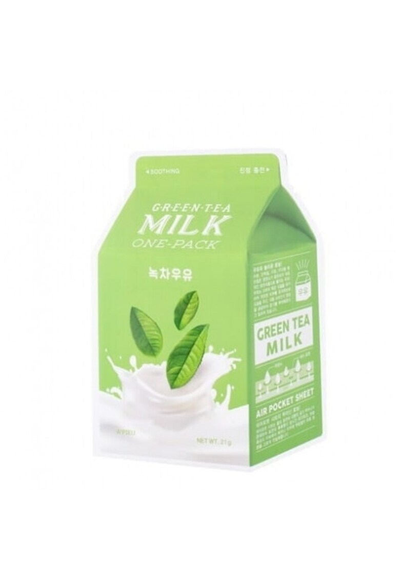 Masca de fata cu extract de ceai verde Green Tea Milk One-Pack - 21g