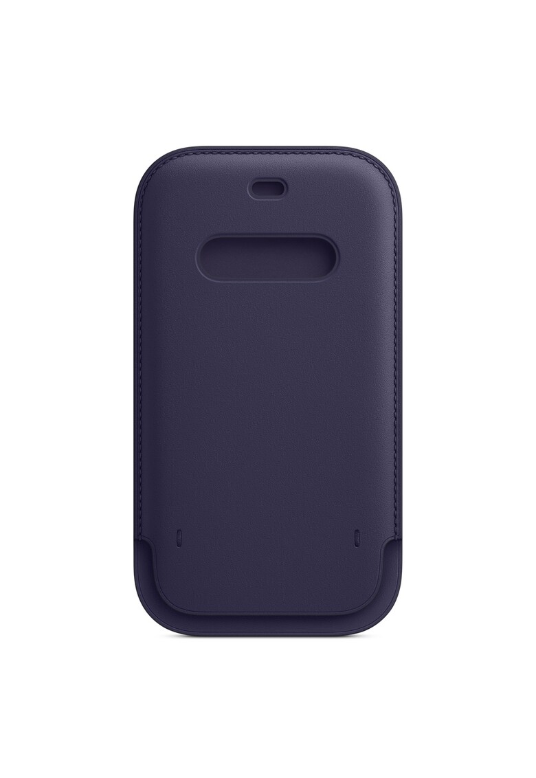 Husa de protectie leather sleeve magsafe pentru iphone 12/12 pro - deep violet