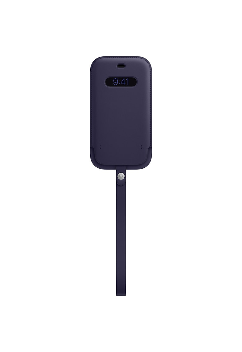 Husa de protectie Leather Sleeve MagSafe pentru IPhone 12/12 Pro - Deep Violet