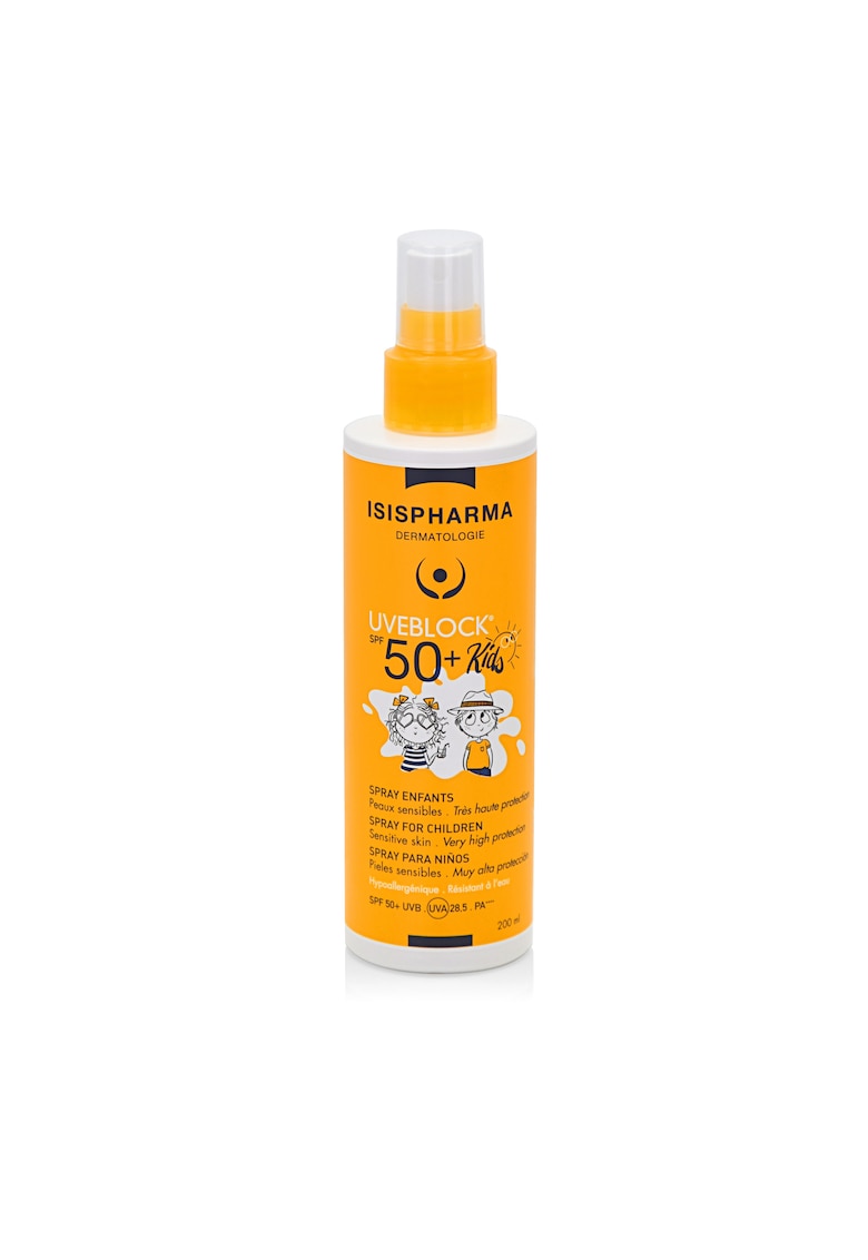 Spray de protectie solara foarte ridicata pentru copii - UVEBLOCK® SPF 50+ SPRAY KIDS - 200 ml