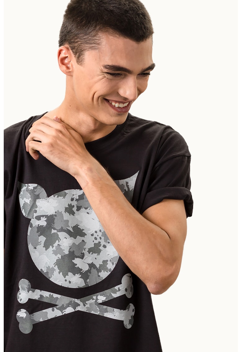 Tricou de bumbac cu imprimeu logo