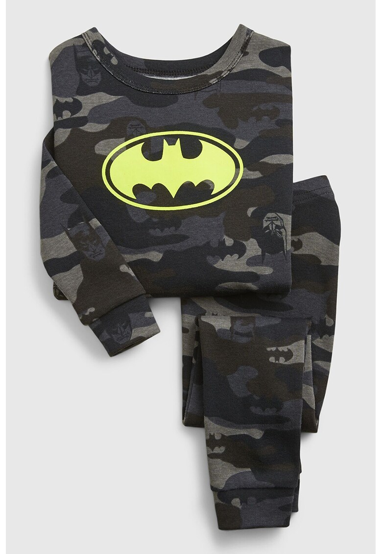 Set de pantaloni si bluza din bumbac organic cu imprimeu Batman - 2 piese