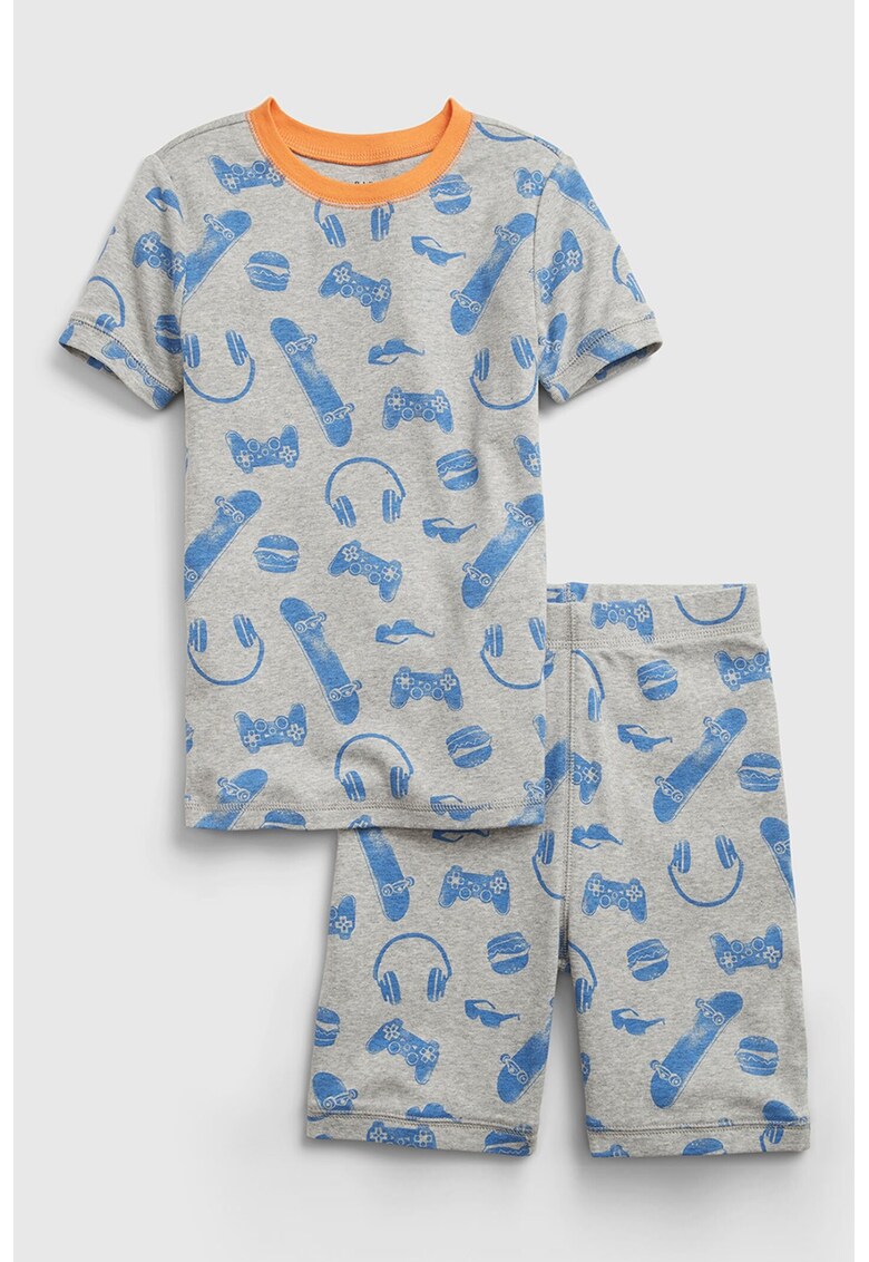 Pijama de bumbac organic cu pantaloni scurti 2023 ❤️ Pret Super fashiondays imagine noua 2022