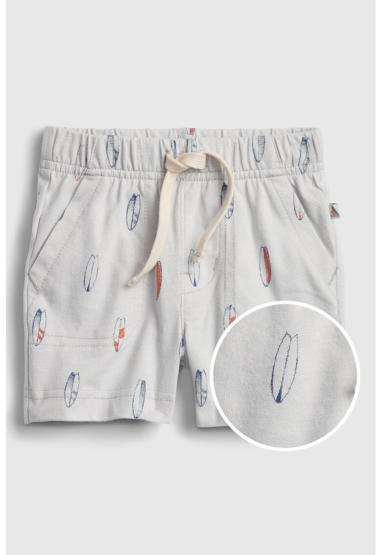 Pantaloni scurti de bumbac organic cu imprimeu