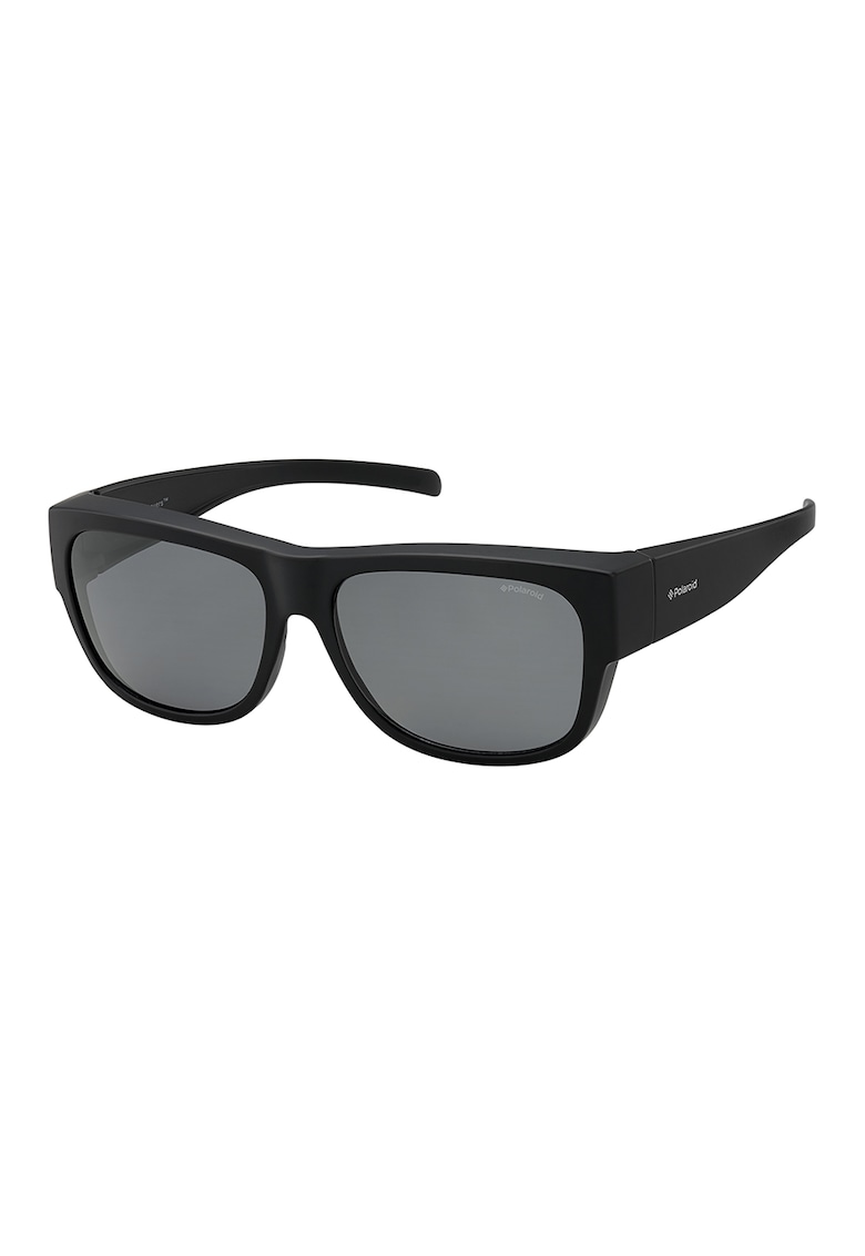 Ochelari de soare ovali unisex polarizati - Negru