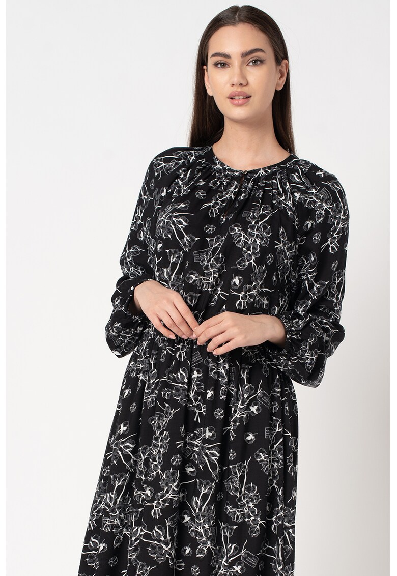 Rochie midi din modal cu imprimeu floral