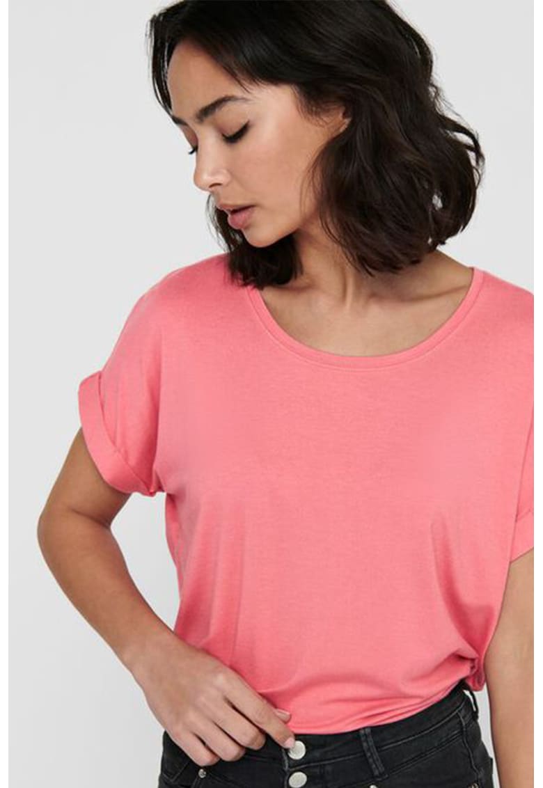 Tricou lejer cu decolteu rotund Moster