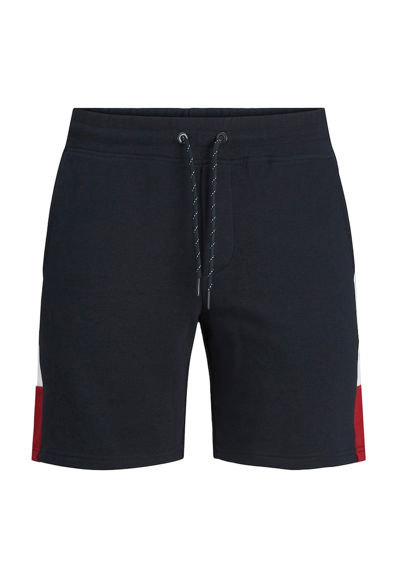 Pantaloni scurti sport cu model colorblock Pantaloni scurti sport cu model colorblock