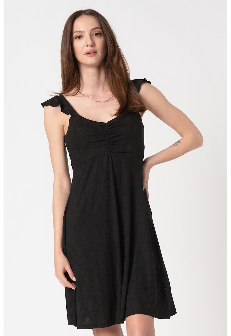 Rochie mini evazata cu detaliu plisat Segada
