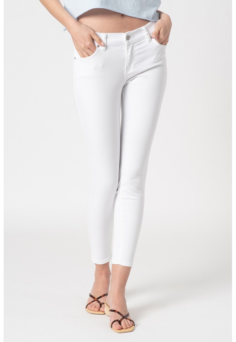 Blugi crop cu talie joasa Lonia