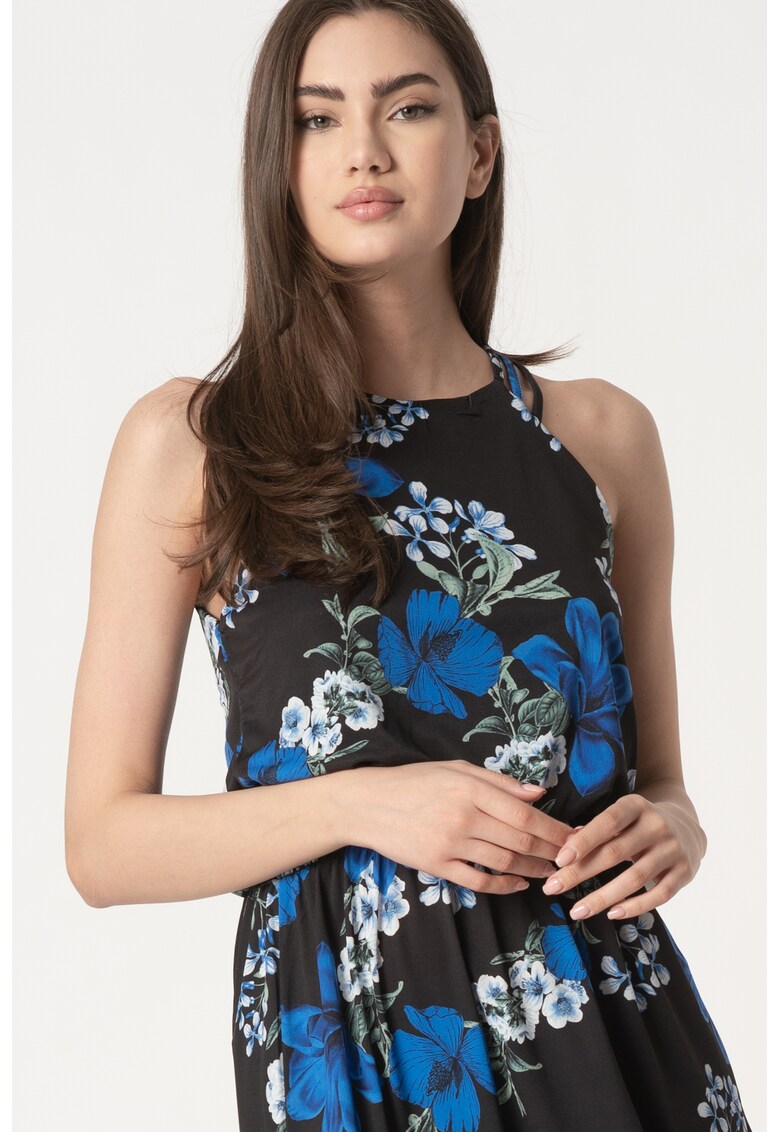Rochie fara maneci cu imprimeu floral Gain