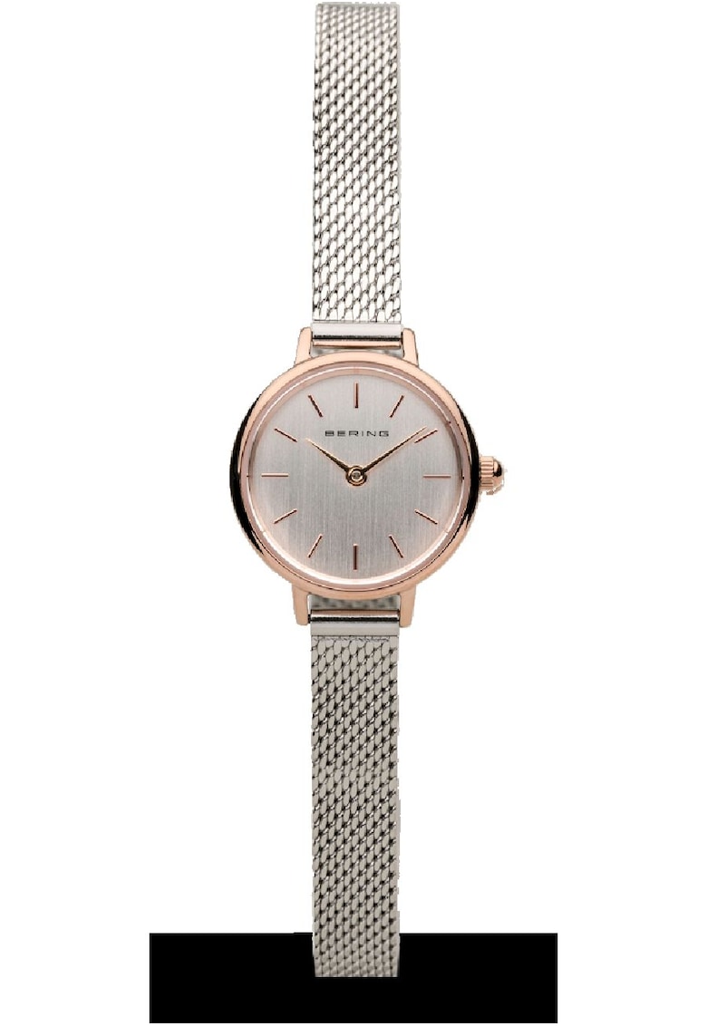 Ceas analogic - 11022-064 - Quartz - 3 ATM - 22 mm - Argintiu/Auriu
