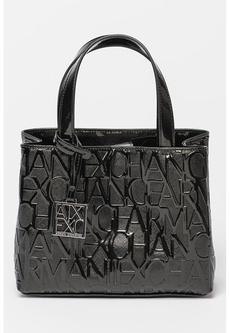 ARMANI EXCHANGE Чанта от еко кожа с лачени детайли за Жени ARMANI EXCHANGE Чанта от еко кожа с лачени детайли за Жени