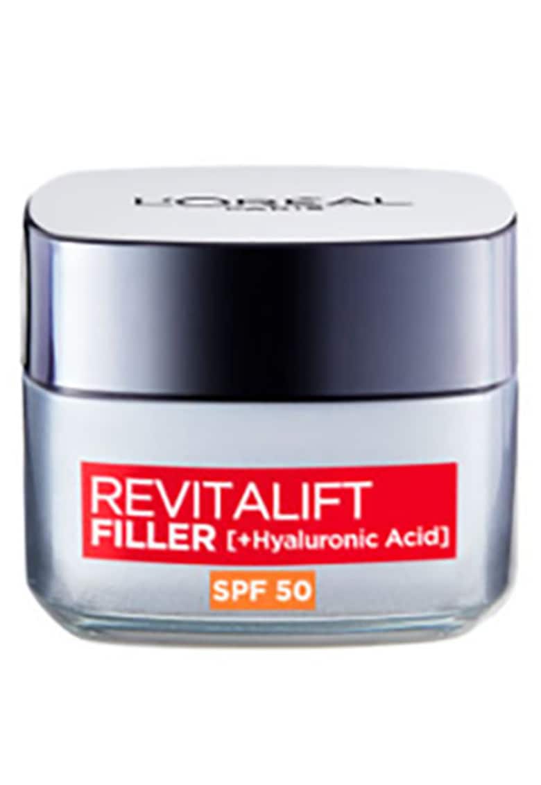 Crema antirid de zi cu SPF 50 Revitalift Filler - contine Acid Hialuronic - reda elasticiatea si protejeza tenul - 50 ml