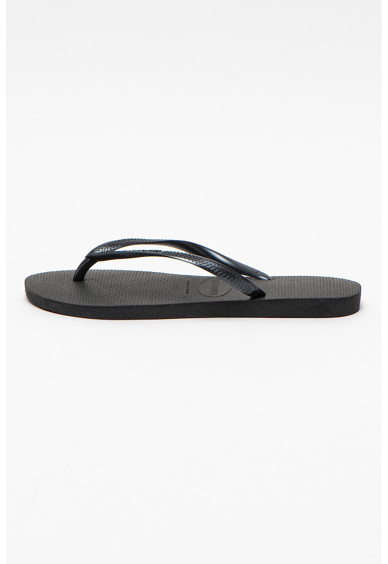 Papuci flip-flop cu logo in relief Slim 4000030 - Negru