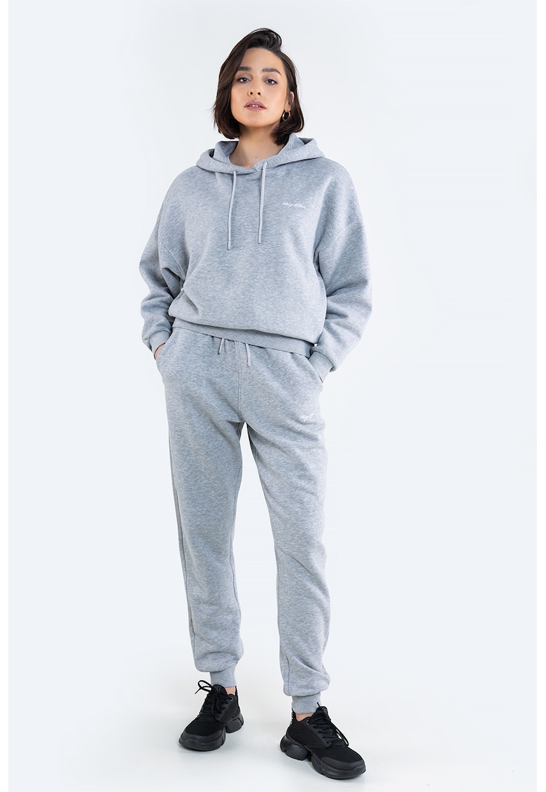 Big Star Pantaloni sport cu buzunare oblice - Gri melange