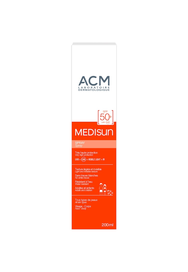 Spray pentru protectie solara ACM Medisun SPF50+ - 200ml