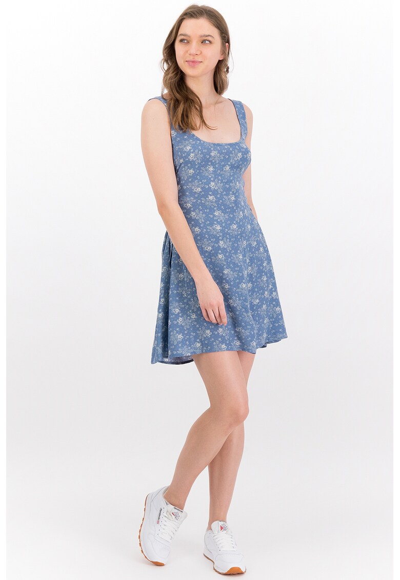Rochie petrecuta cu imprimeu floral