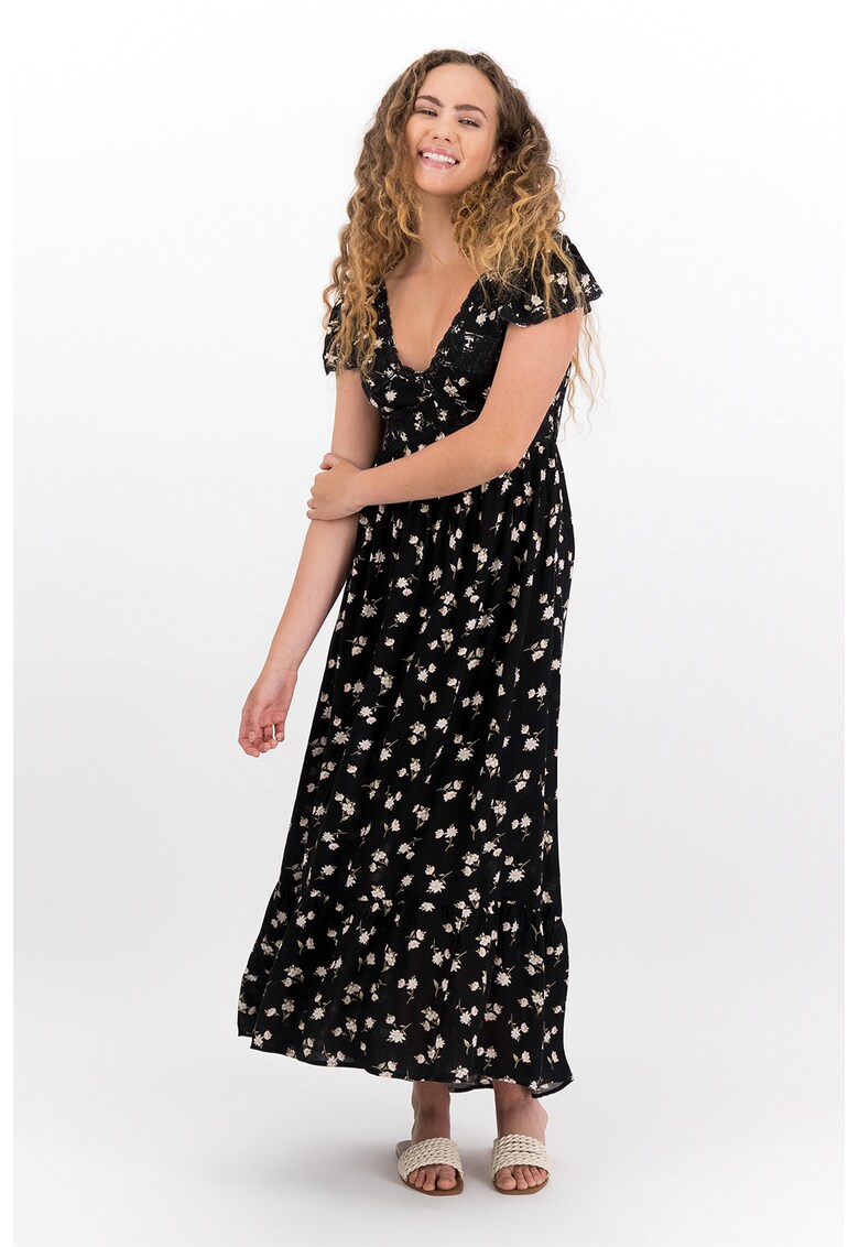 Rochie maxi cu decolteu in V