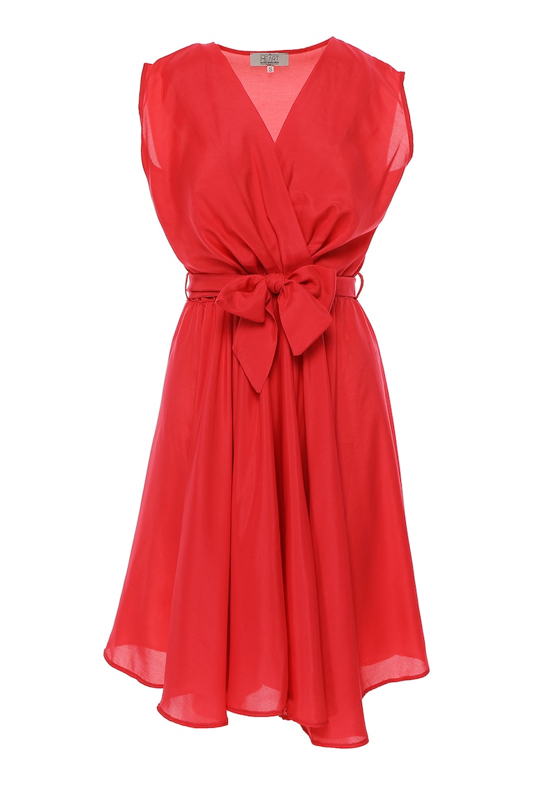 Rochie din viscoza cu decolteu cache-coeur Francy