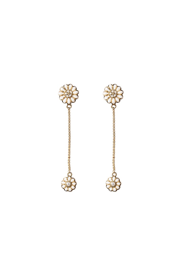 Cercei placati cu aur de 18K si decorati cu topaze Christina Jewelry&Watches imagine noua