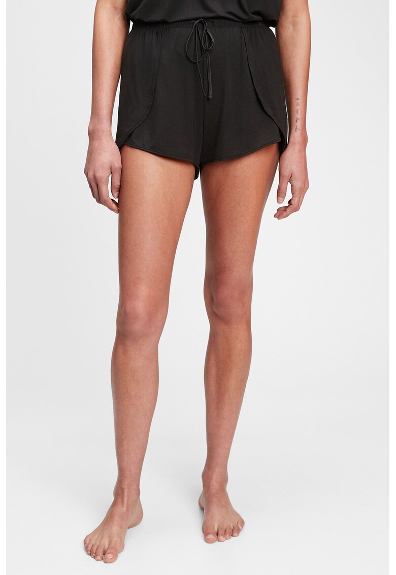 Pantaloni scurti de pijama din amestec de modal cu snur