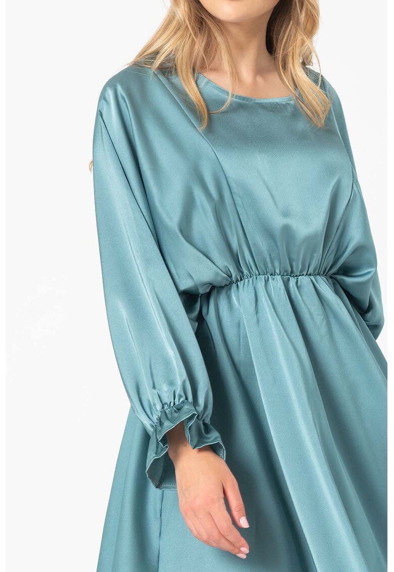 Rochie evazata de satin Lory