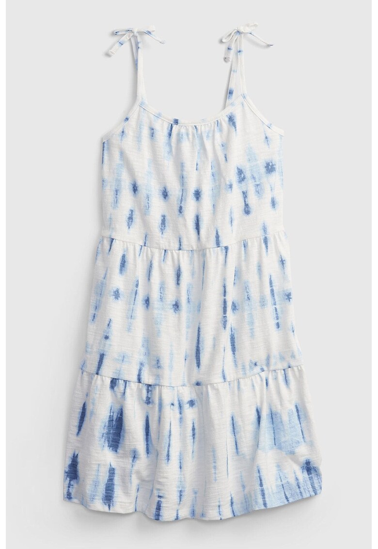 Rochie cu model tie-dye si bretele