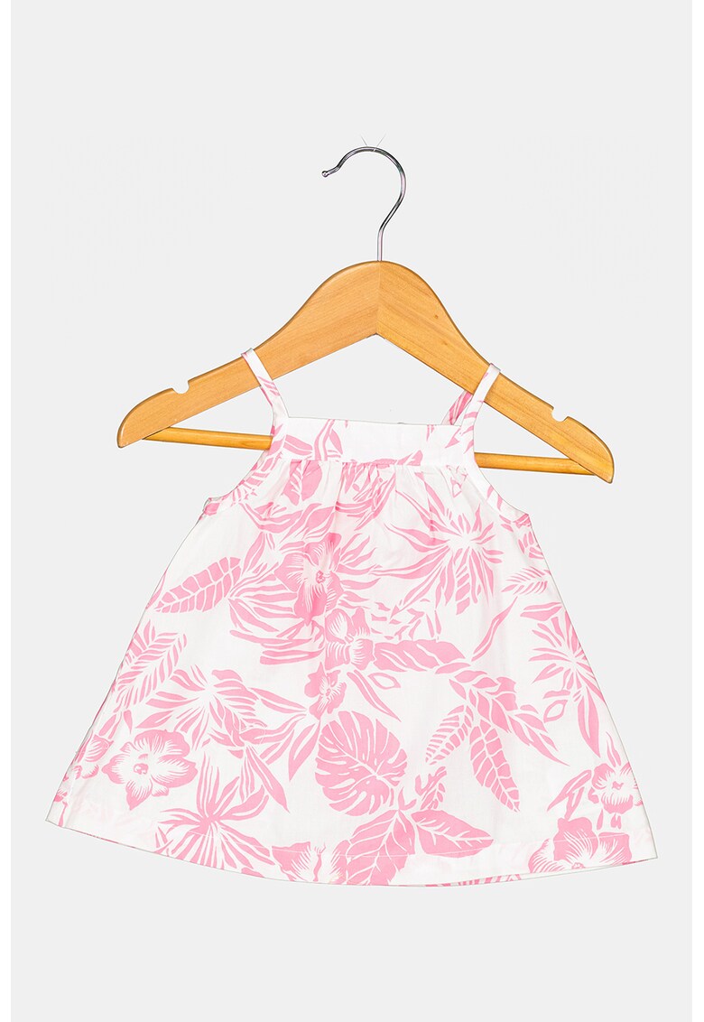Rochie evazata cu model tropical