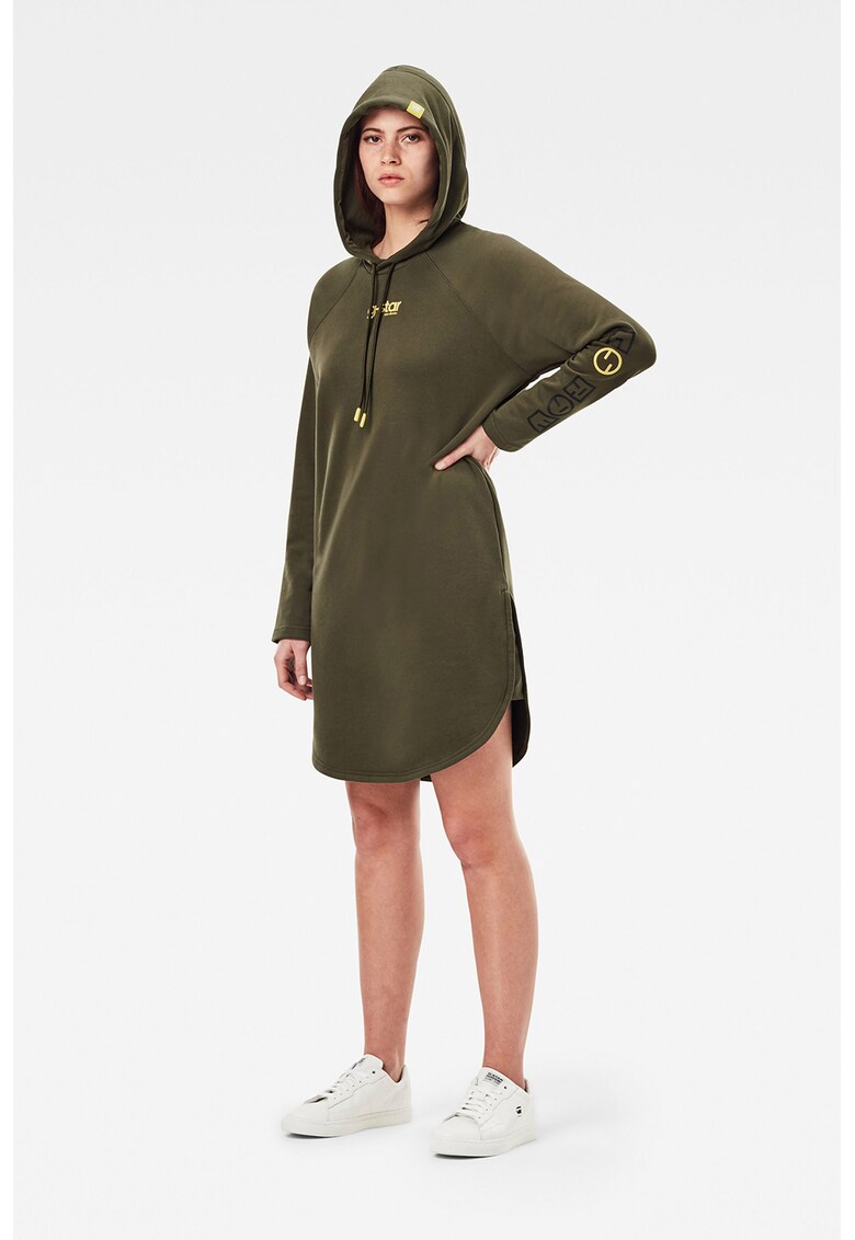 Rochie-hanorac supradimensionata cu maneci raglan