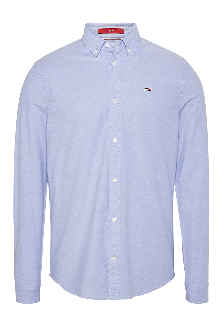 Camasa slim fit din amestec de bumbac organic