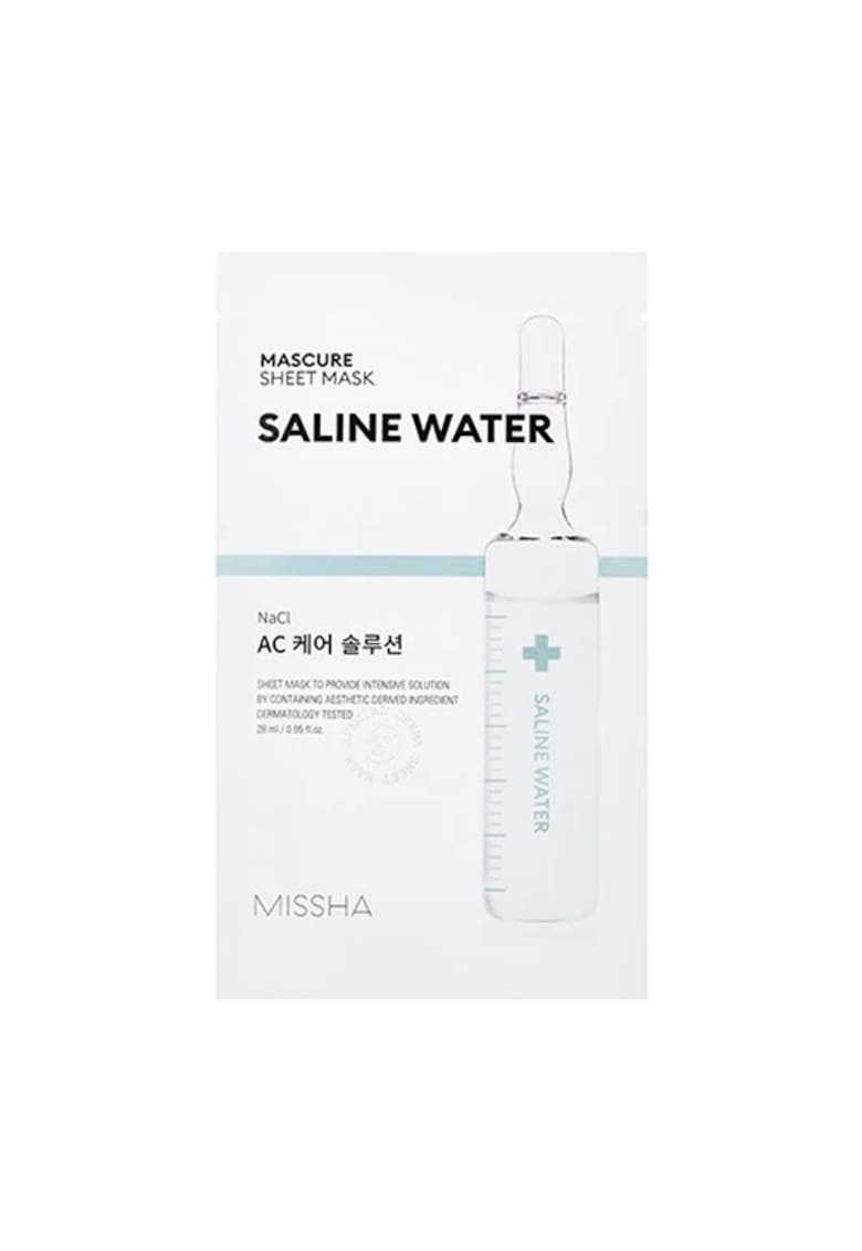 Masca pentru ten cu apa salina pentru calmare Mascure Sheet Mask Saline Water - 28ml