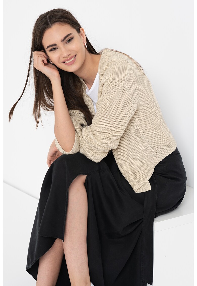 Cardigan de bumbac - fara inchidere