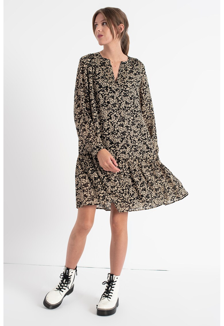 Rochie evazata cu imprimeu floral