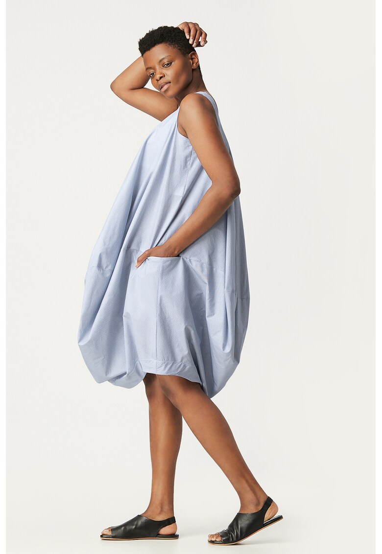 Rochie midi asimetrica fara maneci
