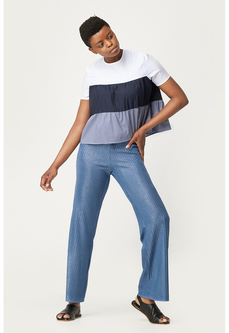 Bluza lejera cu model colorblock Antonia M imagine noua