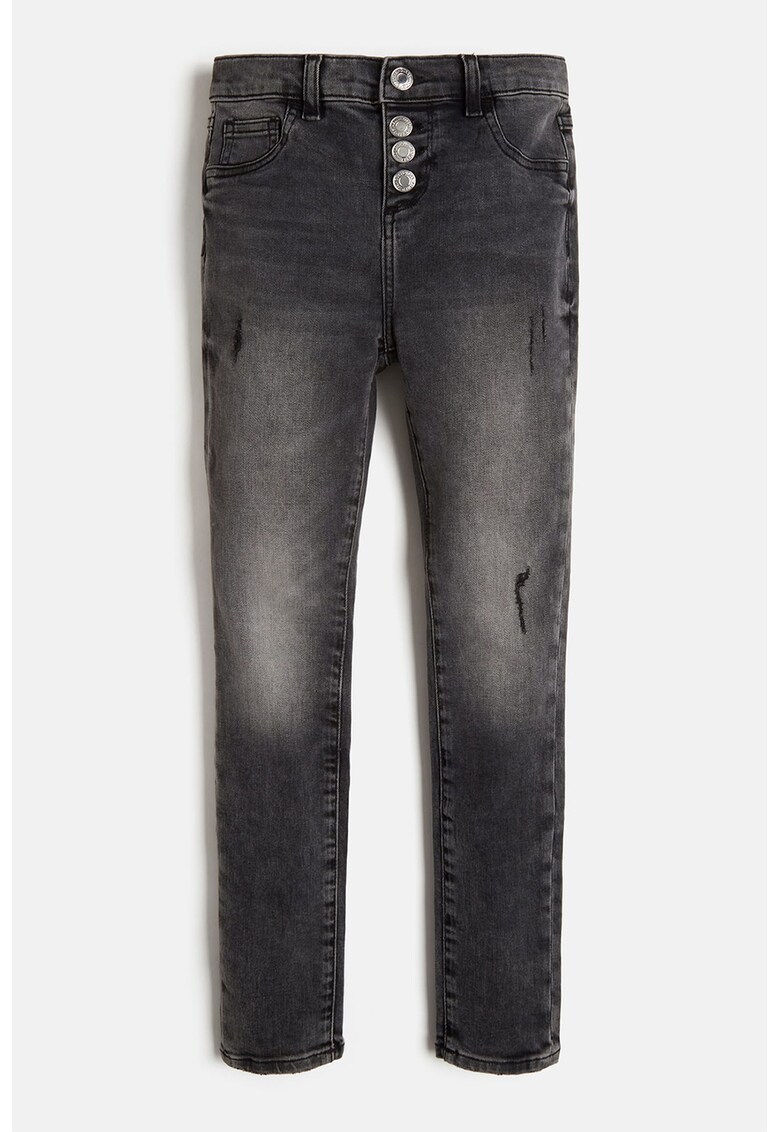 Blugi skinny cu nasturi