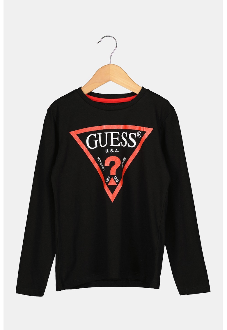 Bluza din bumbac organic cu imprimeu logo