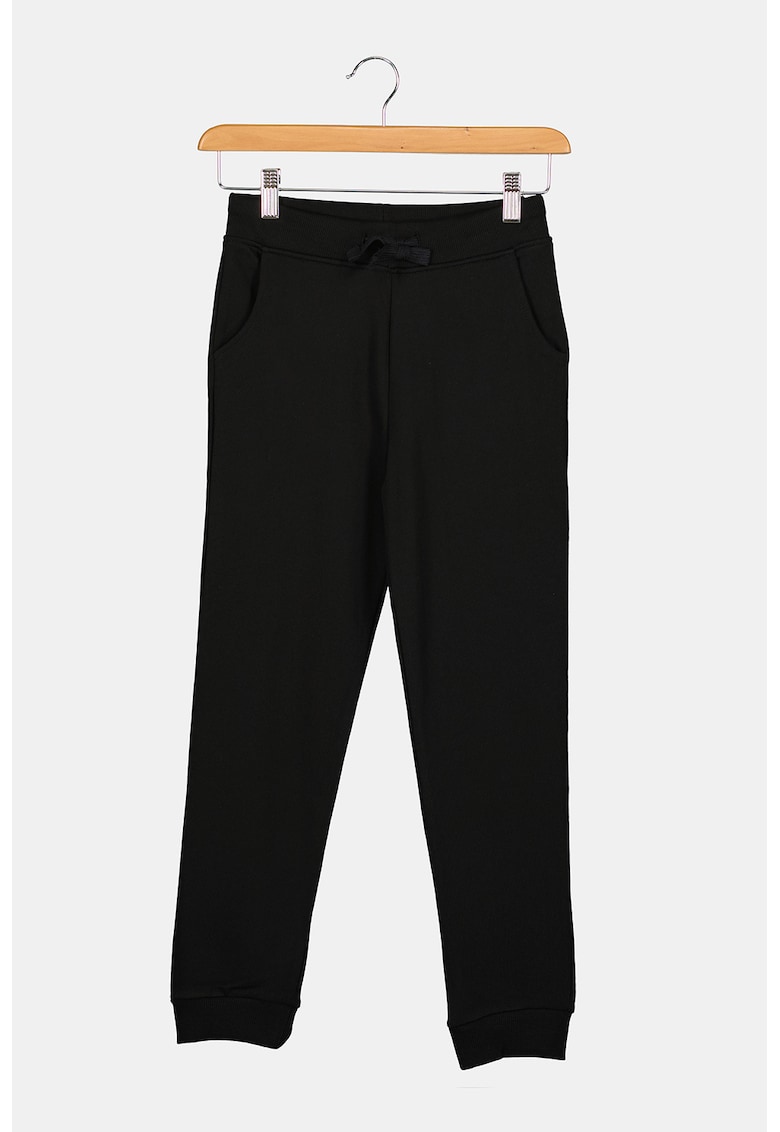 GUESS - Pantaloni de trening de bumbac talie ajustabila