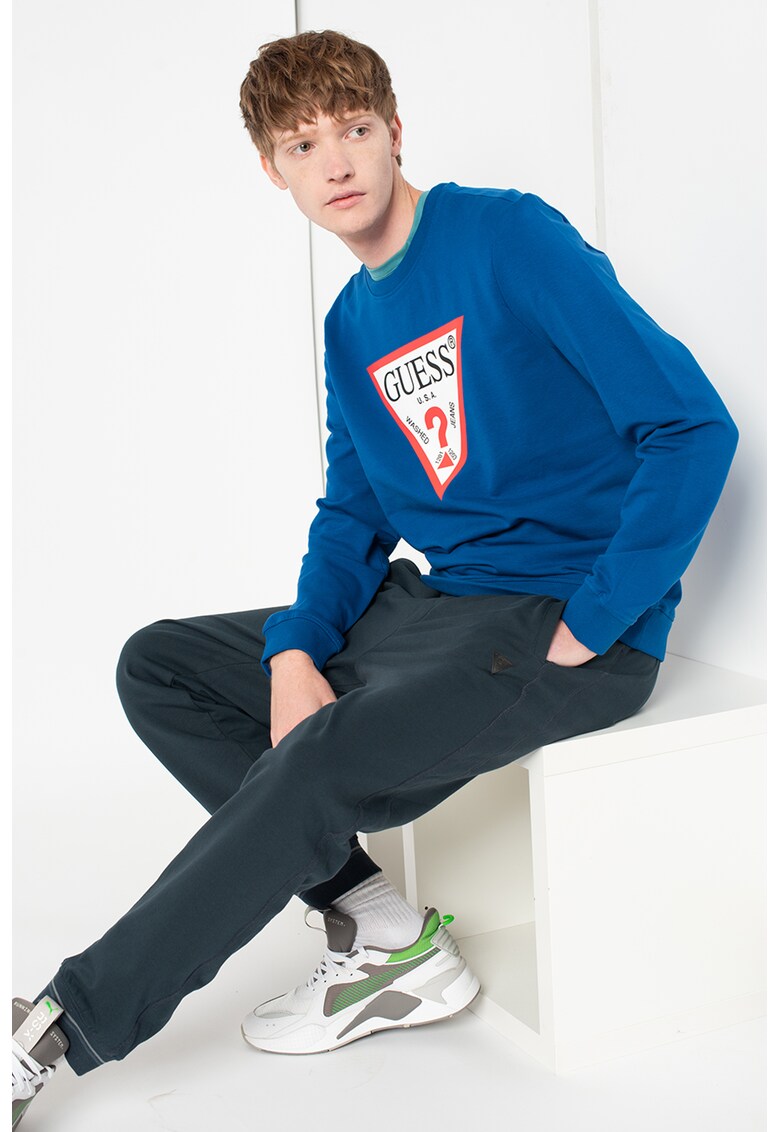 Суитшърт с лого GUESS JEANS