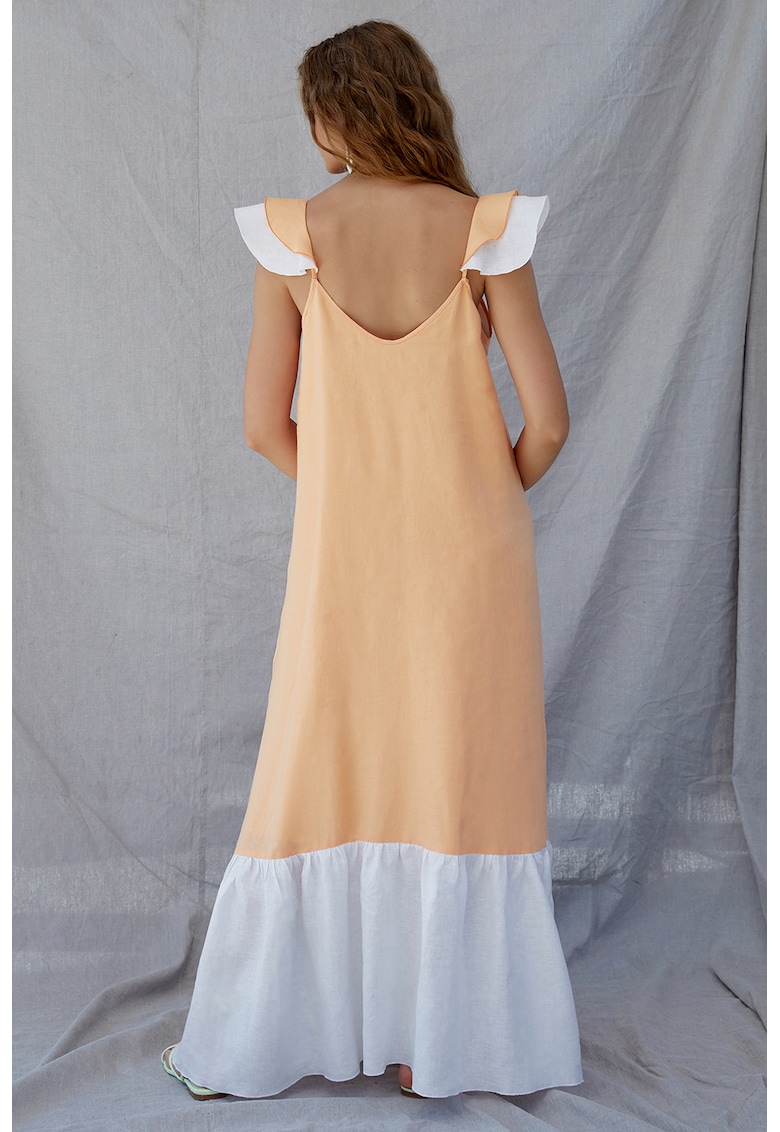 Linen long loose dress