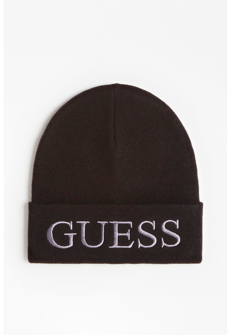 Caciula tricotata fin cu logo brodat