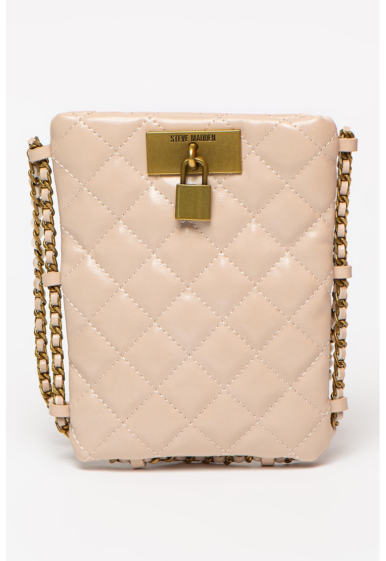 Geanta crossbody de piele ecologica cu aspect matlasat Bcalled