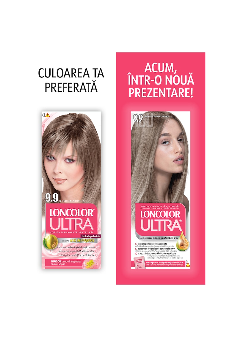 Vopsea de par permanenta Ultra - 100 ml