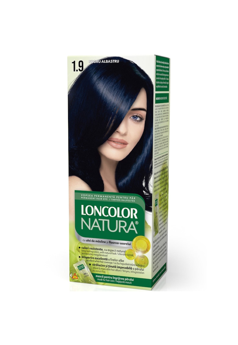 Vopsea de par permanenta Natura - 100 ml - 1.9