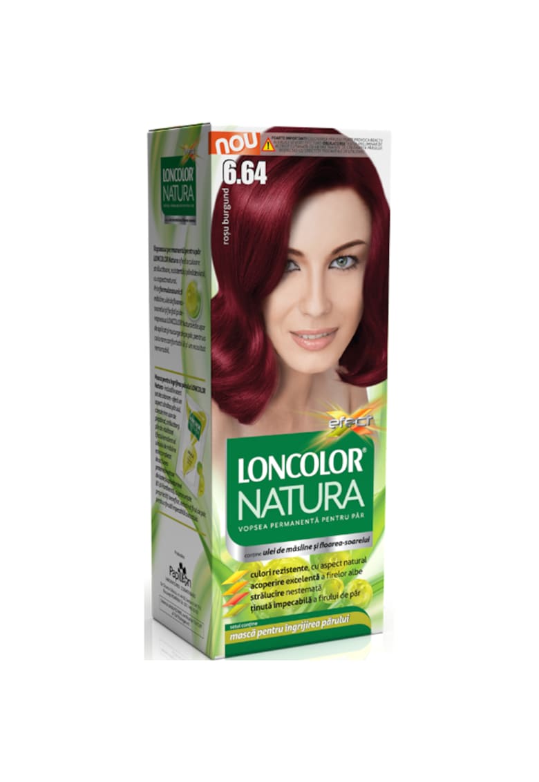 Vopsea de par permanenta Natura - 100 ml - 6.64